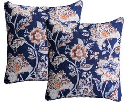 Set van 2 Kussenshoes 45x45cm | Buiten kussenhoezen | kussensloop | sierkussens | cushion cover | katoen | Cotton Canvas digital print