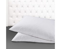 Set van 2 Kussenslopen - 100% Katoen - Made in Italy - Zacht en Ademend Beddengoed