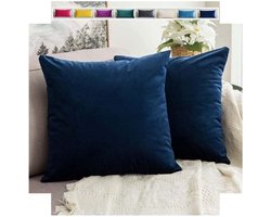 Set van 2 Kussenslopen Katoen Polyester met Rits - Diverse Maten 60x70 tot 40x80 cm