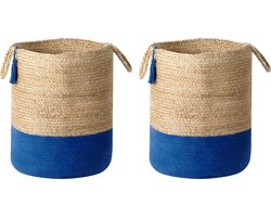 Set van 2 manden GAJAR Jute Marineblauw