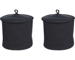 Set van 2 manden SILOPI Katoen Zwart
