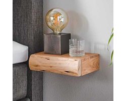 Set Van 2 Nachtkastjes 30 Cm Moxy-massief Acacia - Emob - Nachtkastje - Bruin - Hout