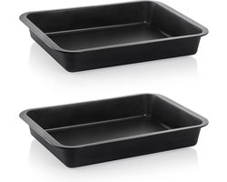 Set van 2 Ovenschalen Groot en Diep met Antiaanbaklaag