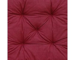 Set van 2 rode kussens voor palletstoelen 50x50x8 cm Chunky Chicreat palletkussens
