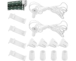Set van 2 Roller Holders - 17 mm - Geen Boren - Klemhouder voor Rolgordijnen - Raamaccessoires - Reserveonderdelen voor Rolshutters - Rolgordijn Hardware Set