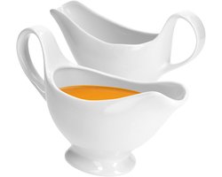 Set van 2 sausboten 20x7,5x12,5 cm wit - 24302865