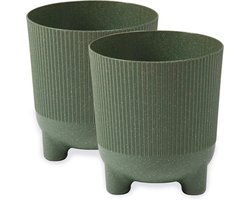 Set van 2 Sierpotten met Potvoeten voor Binnen en Buiten