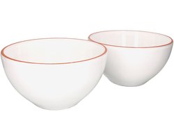 Set van 2 slakommen Wol 17,5cm S wit - 1830/17,5