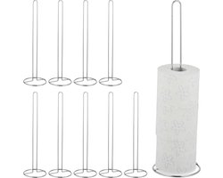 Set van 2 staande WC rolhouders voor 5 rollen - Ruimtebesparend en Modern Design