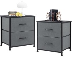 Set Van 2 Stoffen Kastjes - Kastje - Kast - Kasten - Ladekast - Ladekast - Ladenkast - LadeKasten - Ladenkastje - Ladekastje - Lade Kast - Opbergkast - Opbergkast Binnen - Organizer - Organizers - Woonkamer Organizer