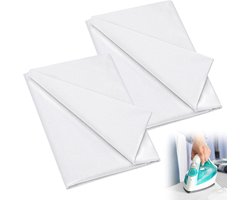 Set van 2 Strijkfleece 200 x 100 cm Witte Non-Woven Vlies voor Strijken, Verstevigen van Kleding, Naaien en Borduren