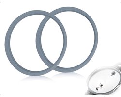 Set van 2 Stuks 22cm Vervangende Sealing Ring voor Snelkookpan, Silicone Dichtingen voor WMF en Silit Potten, Geschikt voor 3L tot 8.5L Koken