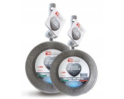 Set van 2 Titaan-Steen Pannen 26/32 cm - Geschikt voor Inductie
