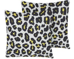 Set van 2 tuinkussens KARDITSA Dierenprint 45 x 45 cm Multicolor