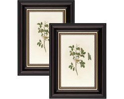 Set van 2 Vintage Foto Lijsten 10x15cm - Shabby Chic Foto Lijsten Retro voor Muur en Tafel - Staande Foto Lijsten Horizontaal & Verticaal - Beeld Foto Lijst voor Muur - Decoratieve Interieuraccessoires