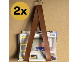 Set van 2 Vinyl en Tijdschriftenhouders | Lectuurbakken voor aan de muur wand | Magazinehouder / Tijdschriftenrek | Lectuurmand / Lectuurrek / Boekenrek / LP houder aan de muur | Platenhouder / ophangen ophangsysteem | Magazine Tijdschriftenhouder
