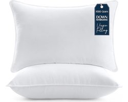 Set van 2 Zachte Bedkussens 50x70 cm - Pluizig en Ondersteunend