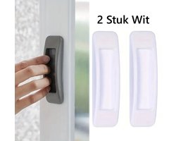 Set Van 2 Zelfklevende Raam, Deur & Kastgrepen I Meubelgrepen I Ladekastgrepen I Wit