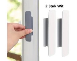 Set Van 2 Zelfklevende Raam- & Kastgrepen I Meubelgrepen I Ladekastgrepen I Wit