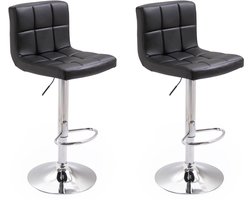 Set van 2 zwarte barkrukken MIKE