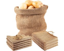Set van 20 duurzame jute zakken voor planten, 40 x 60 cm, vorstbescherming, tuinaccessoires, aardappelzakken, plantenbescherming
