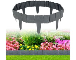 Set van 20 Grijze Tuinrandstenen voor Tuin en Buitenruimte