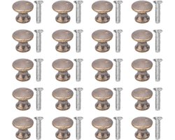 Set van 20 Mini Mushroom Knoppen voor Laden en Kasten, Ideaal voor Meubelhardware en Sieradenopslag