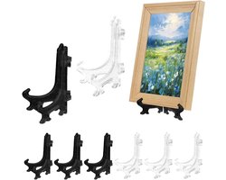 Set van 20 Transparante Acryl Easels, Vouwbare Presentatiestandaard voor Kunstwerken, Foto's en Boeken