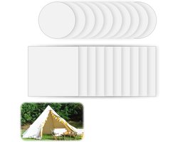 Set van 20 Transparante Lijmtapes voor Tentreparatie, Waterdicht voor Luchtbedden, Speelgoed en Meubels