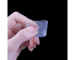 Set van 20 Transparante Ovalen PVC Stoelpootbeschermers, Dikke en Slijtvaste Caps, Geluiddempende en Kr scratchvrije Bescherming voor Meubels, 15x30 cm