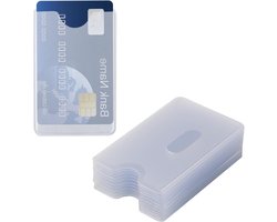 Set van 20 Transparante Plastic Creditcardhoezen - Duurzame Bescherming voor Bankkaarten en Identiteitskaarten (90x50mm)