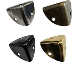 Set van 24 kisthoeken 25x25x25 mm, brons