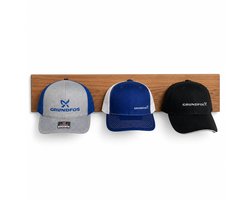 Set Van 3 Baseball Cap Houders Voor Aan De Muur - Onzichtbare Pettenhouder - Wandhouder Voor Caps En Hoeden - Minimalistische Hat Display Organizer Voor Slaapkamer Gamekamer Hal Of Kast - Moderne Wandmontage Voor Baseball Caps - Set Van 3 - Wit