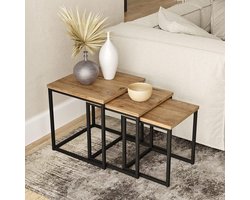 Set van 3 Coffee Tables Metal ,Salontafel
