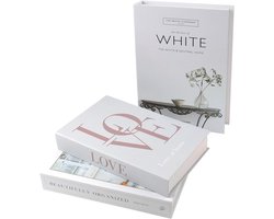 Set van 3 decoratieve boeken voor modern interieur - Opvouwbare kunstboekdecoratie voor wooncultuur