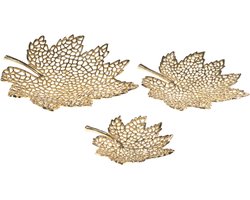 Set van 3 juwelenschaaltjes PEMALI Metaal Goud