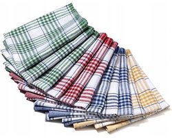Set van 3 Katoenen Keukendoeken 40x65 cm paars