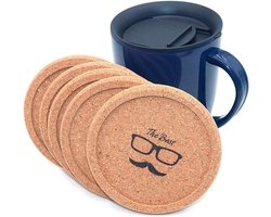 Set van 3 kurk ronde onderzetters 4 inch - oppervlaktebeschermers voor meubels - vochtopname - hittebestendig - premium kwaliteit