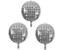 Set van 3 mega opblaasbare discoballen - Feest - Versiering - Ballon - 80CM