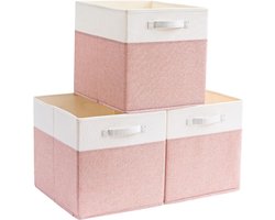 Set van 3 Opbergdozen voor Kallax - Inklapbare Stoffen Manden voor Kleding en Speelgoed