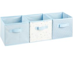 Set van 3 Opbergmanden voor Laden - Blauw