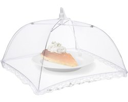 Set van 3 Opvouwbare Mesh Voedselbedekkingen voor Buiten, Ideaal voor Picknicks, BBQ's en Feesten, Herbruikbaar en Praktisch