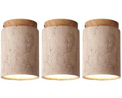 Set van 3 Plafondlamp Slaapkamer Wabi-Stijl Plafonniere Modern voor Woonkamer Keuken Hal