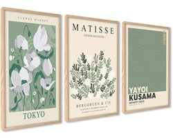 Set van 3 Posters - Wanddecoratie - Modern en Elegant - Verschillende Maten