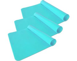 Set van 3 silicone bakmatten - 38 x 28 cm, duurzame bakfolie, hittebestendig voor ovengebruik