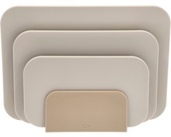 Set van 3 Snijplanken met Houder – Hygienisch en Duurzaam Design - 35,5 x 7 x 26,5 cm