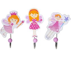 Set van 3 Sprookjesachtige Kinder Kapstok Haken voor Meisjes & Jongens - Muurdecoratie Kinderkamer