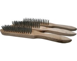 Set van 3 stalen borstels
