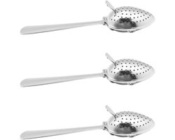 - Set van 3 Theezeven en Koffie Infusers van Roestvrij Staal - Theelepel Lepel - Theeballen en Theepot Accessoires