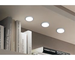 Set van 3 Titanium LED-onderbouwlampen Spotlight Lamp [Energieklasse A+]